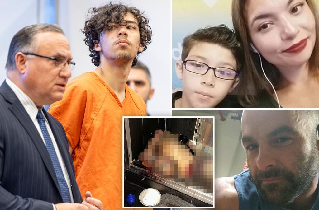 Twisted Staten Island teen eerily stares during first in-person court appearance for allegedly decapitating mom’s boyfriend