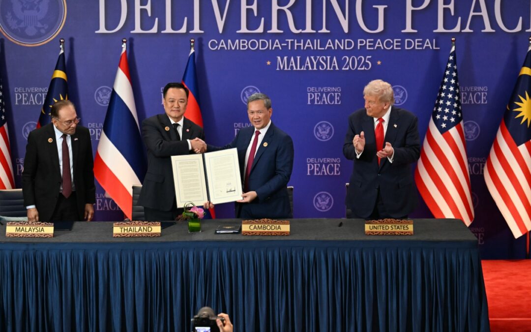 Trump attends ceasefire ceremony with Thailand and Cambodia during Malaysia visit