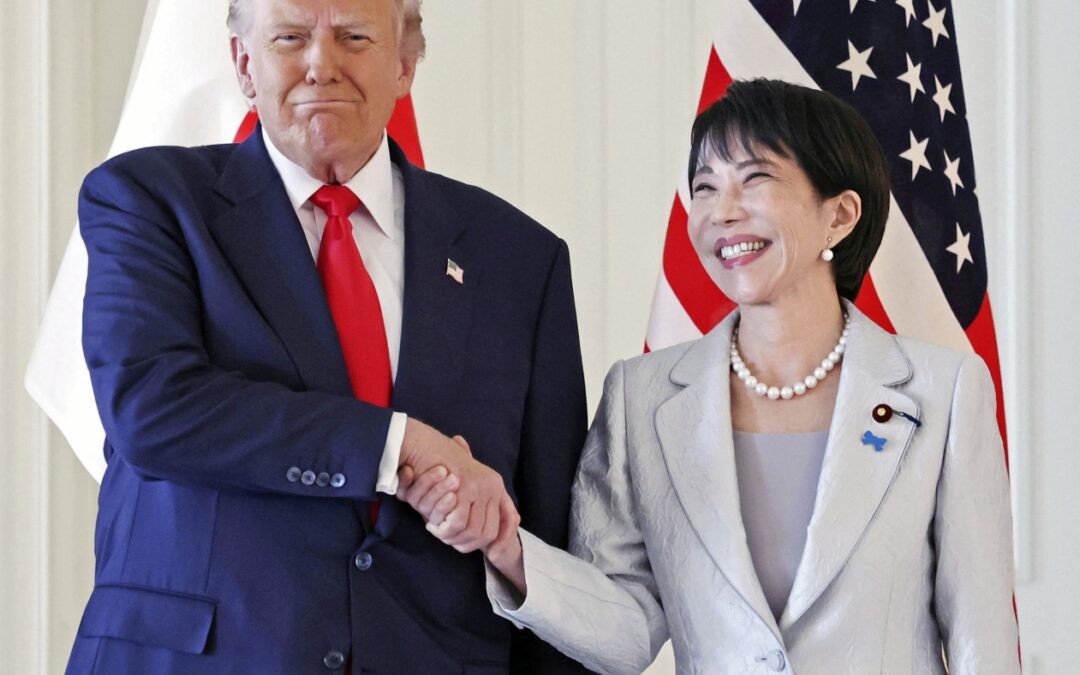 Trump praises Japan's new prime minister during visit