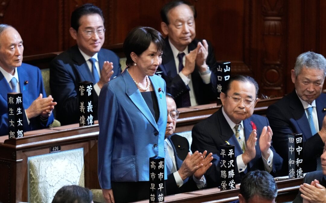 Japan's parliament elects Sanae Takaichi as nation's first female prime minister