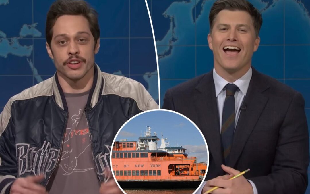 Pete Davidson makes surprise return to ‘SNL’ — and roasts his and Colin Jost’s Staten Island ferry