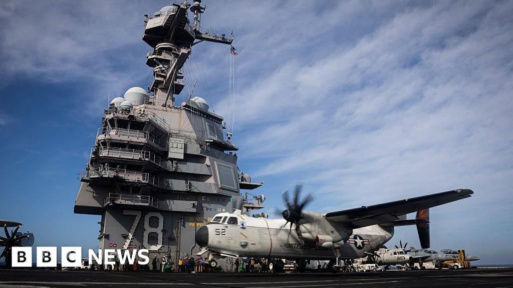 US aircraft carrier group arrives in Caribbean
