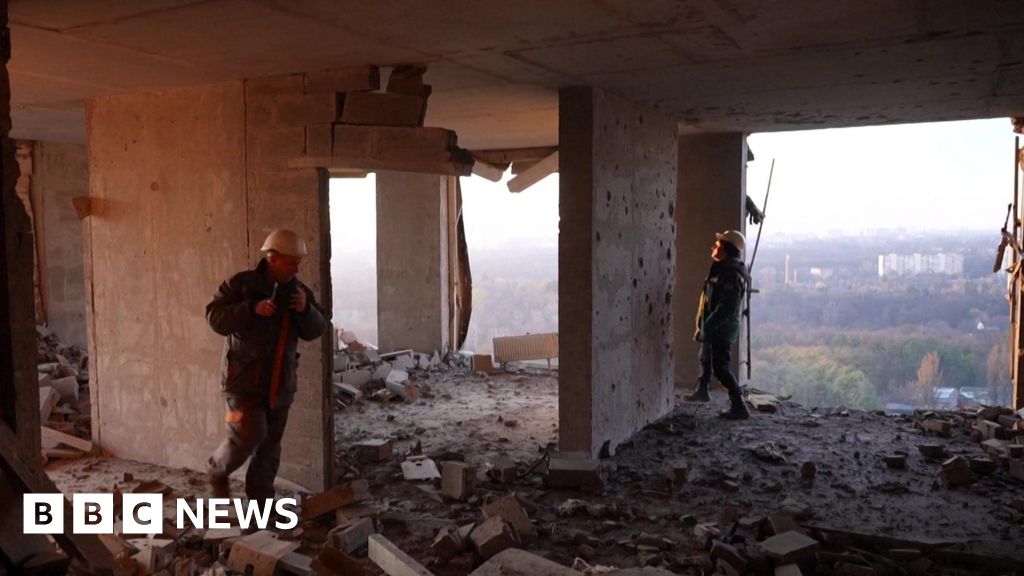 Russian drone slams into block of flats in deadly wave of strikes across Kyiv
