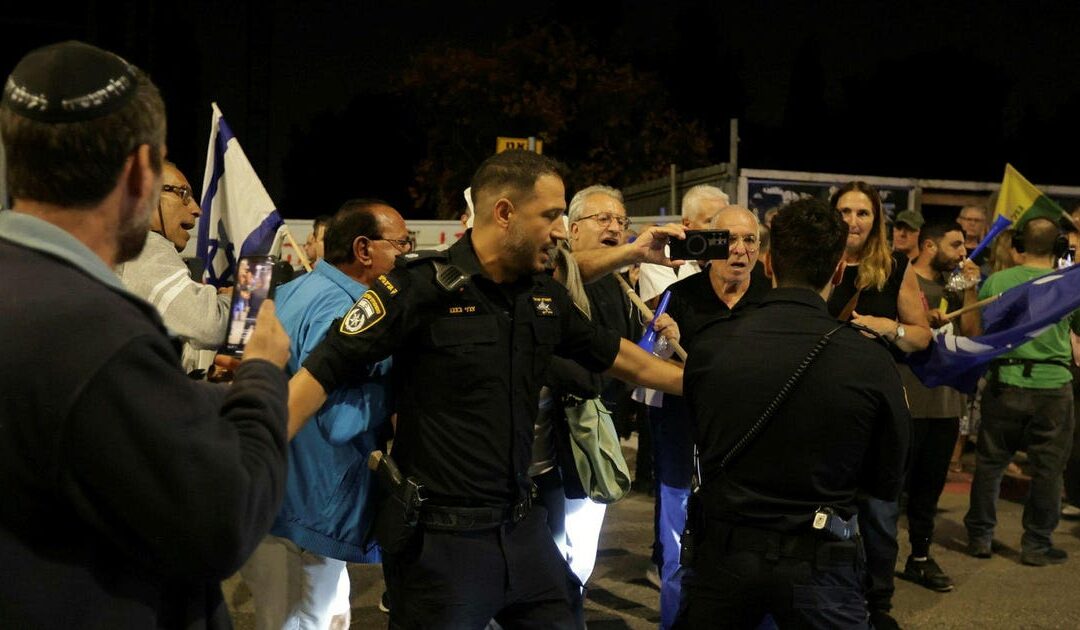 Right-wing protesters rally outside home of former IDF top lawyer, demand imprisonment over abuse video leak