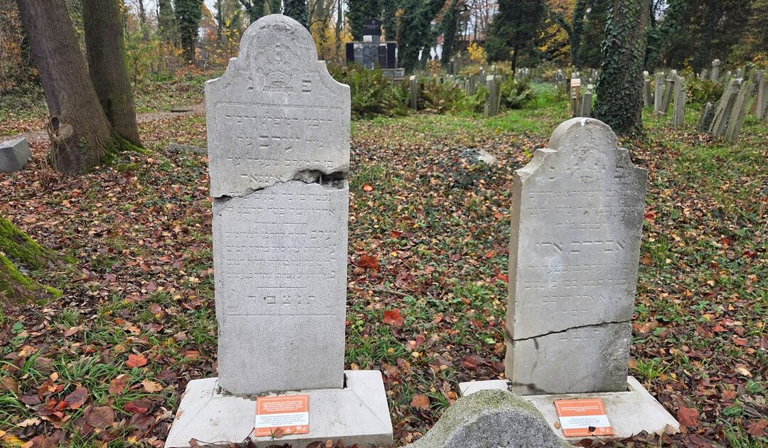 A restored tombstone in Poland's Oswiecim sheds light on vibrant prewar Jewish life