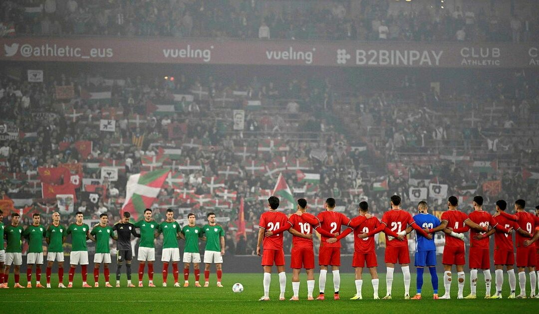 Stateless nations face off as Palestine plays its first soccer game on European soil