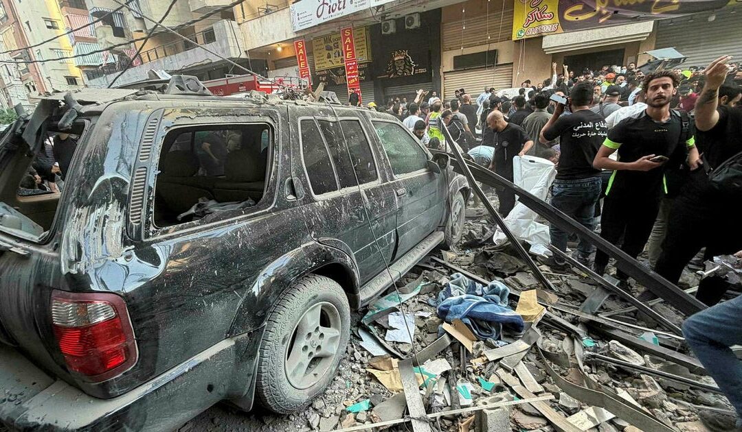 Israel targets Hezbollah military chief in strike on Beirut stronghold; five reported killed