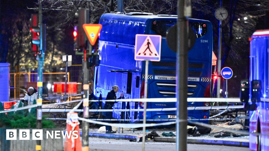 Several killed after bus crashes into Stockholm bus stop