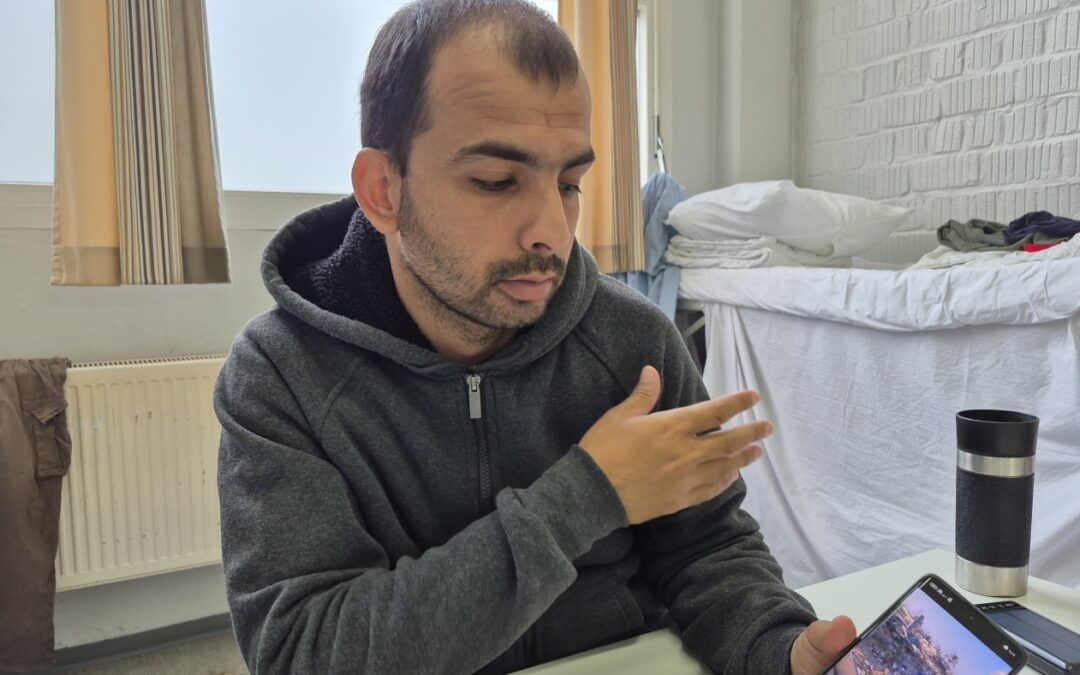 He left Gaza and fled to Europe on a jet ski. Now he hopes to bring his family
