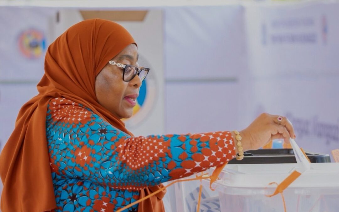 Tanzanian president wins disputed election with more than 97% of the vote