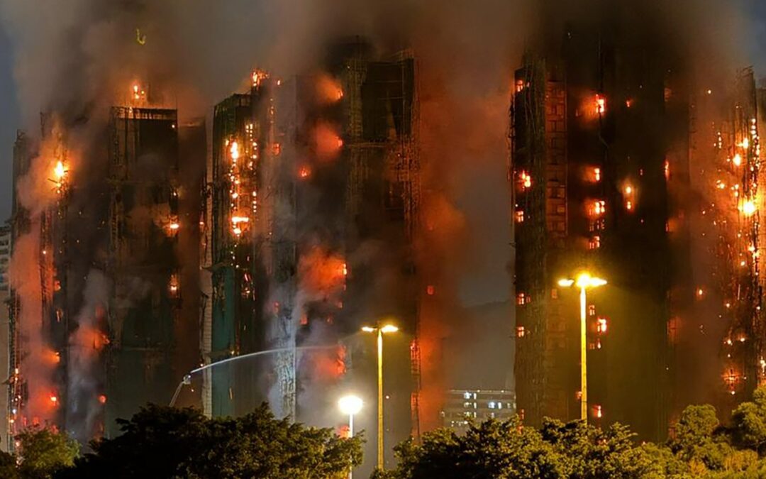 Death toll in Hong Kong high-rise fire rises to 94, with hundreds still missing