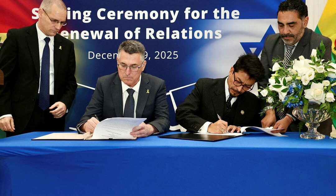 Israel and Bolivia restore diplomatic relations cut off after Gaza war