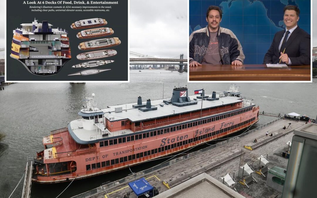 Most extensive plans for Pete Davidson and Colin Jost’s Staten Island party Ferry revealed