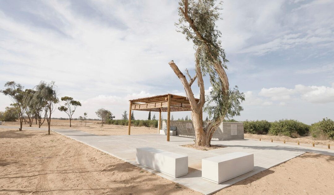 The new memorial to the Bibas family near Gaza offers utter stillness
