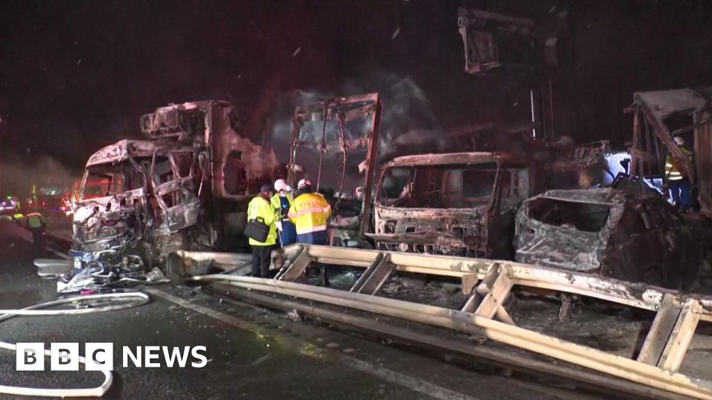 Two dead in 50-vehicle pile up on Japan highway