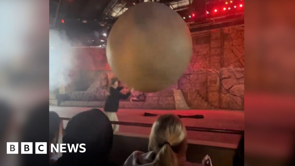 Disney worker hurt stopping 400-lb fake boulder from hitting audience