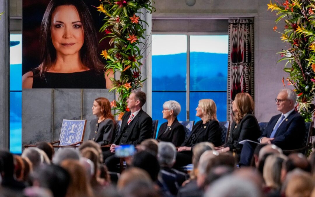 Machado's daughter accepts Nobel Peace Prize in Venezuelan opposition leader's absence