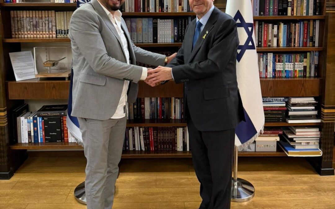 ברקע ההתפתחויות האחרונות באיראן: הנשיא הרצוג נפגש עם איש העסקים רוני אינסאנז