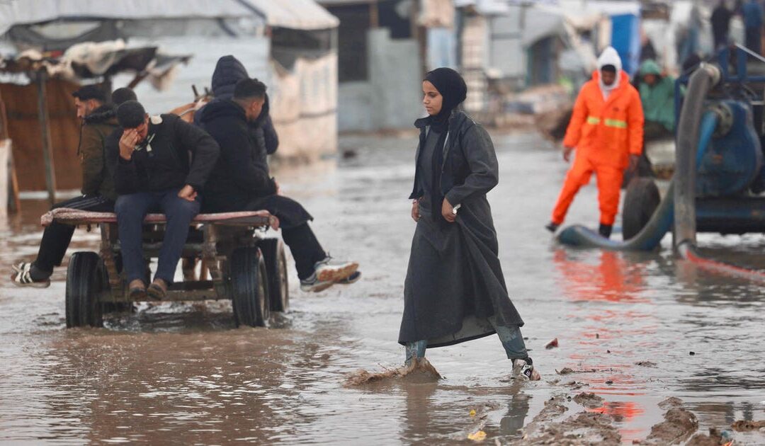 'We saved the child from drowning': In Gaza, rain makes displacement even more deadly